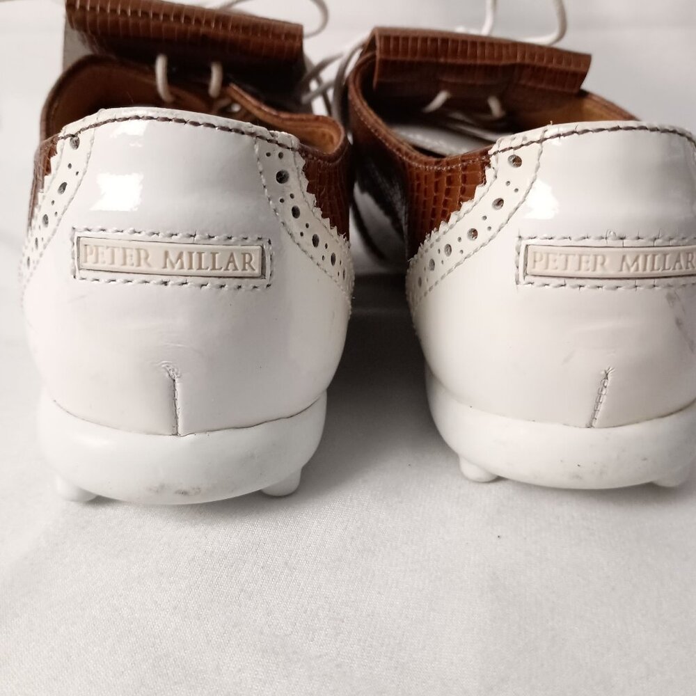Peter Millar Brown and White Leather Driving Shoes - Picture 11 of 11